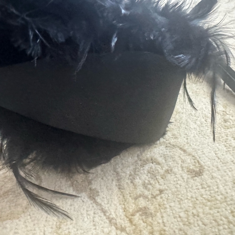 Jeffrey Campbell Black Feathered Heels - Picture 4 of 4